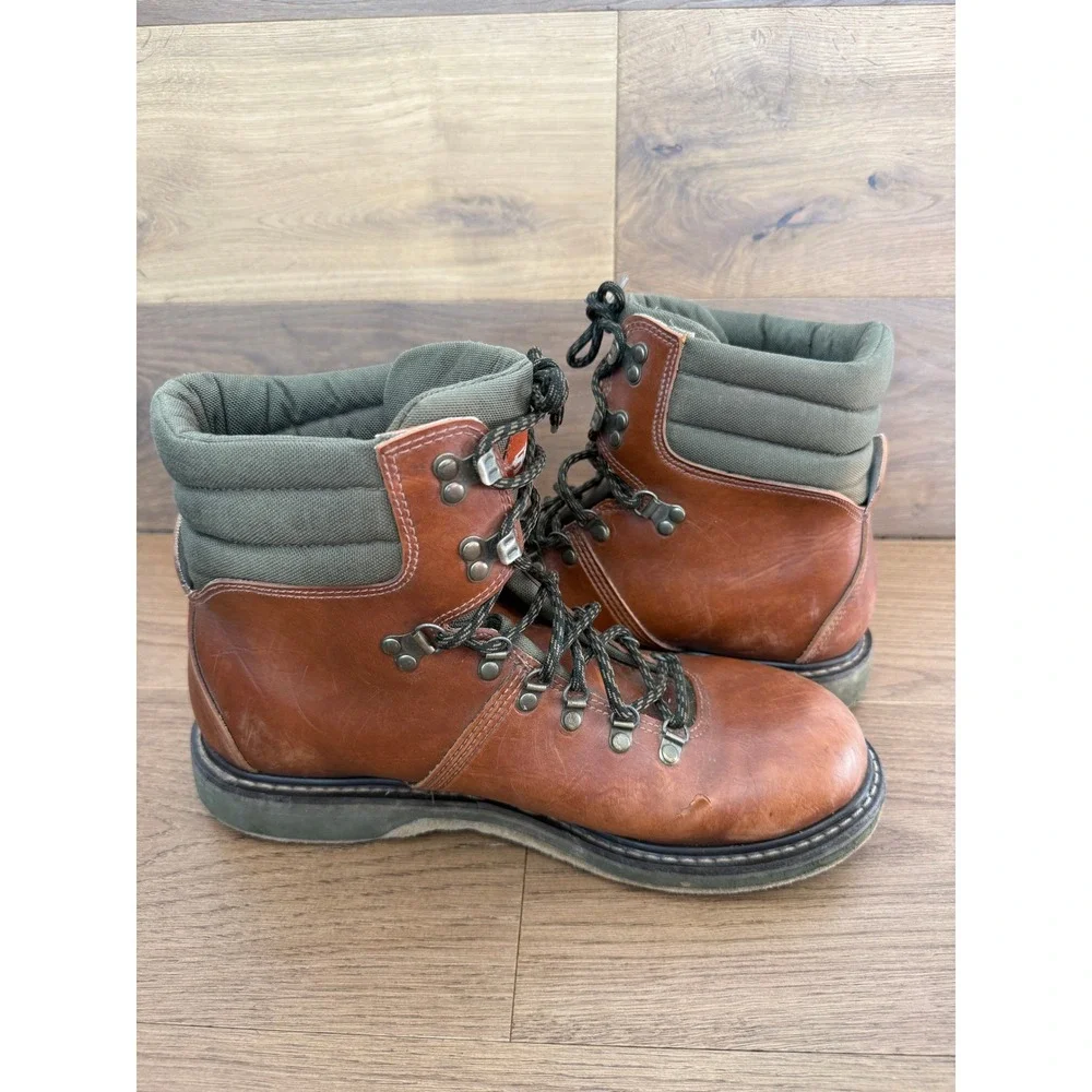 Simms Freestone Wading Boots Mens 13 Brown Leather Felt Sole Fly Fishing Boots